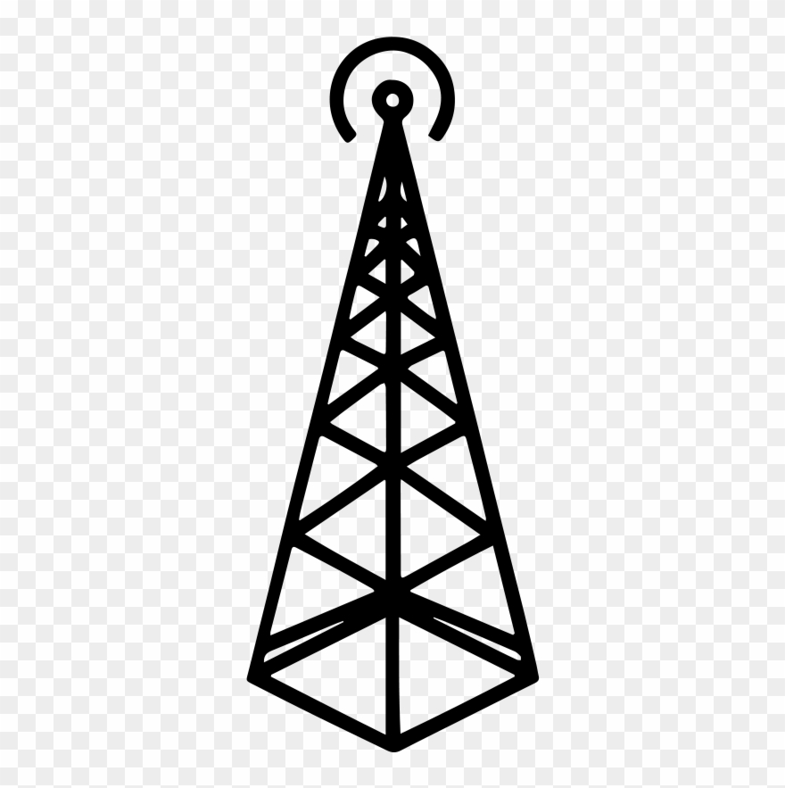 Cell Towers - Radio Tower Clipart - Png Download