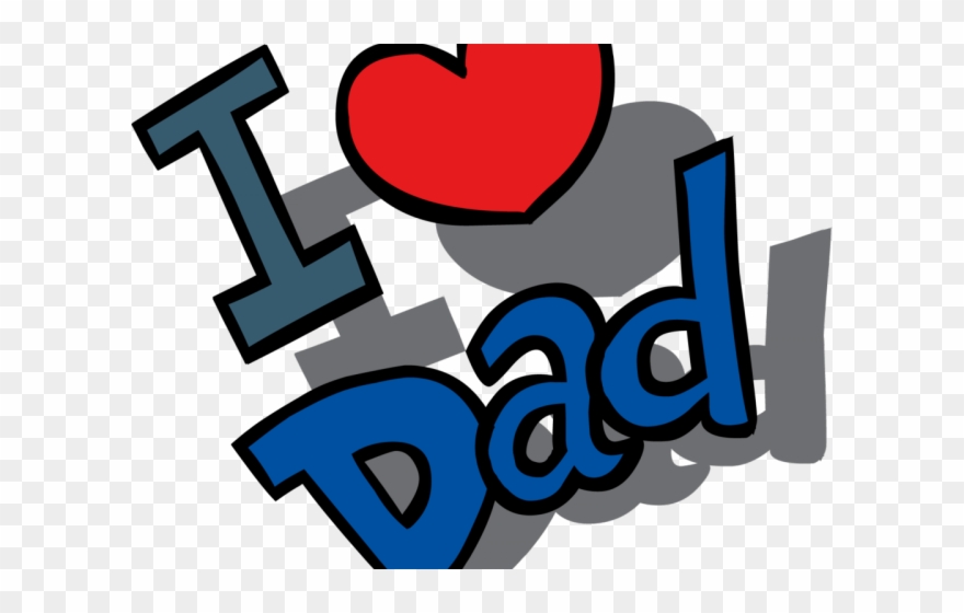 Fathers Day Clipart Crazy Tie - Love You Dad Clipart - Png Download