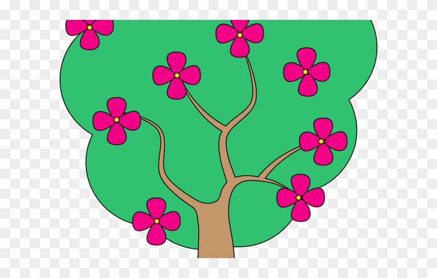 Tree Clipart Clipart Flower - Clip Art - Png Download