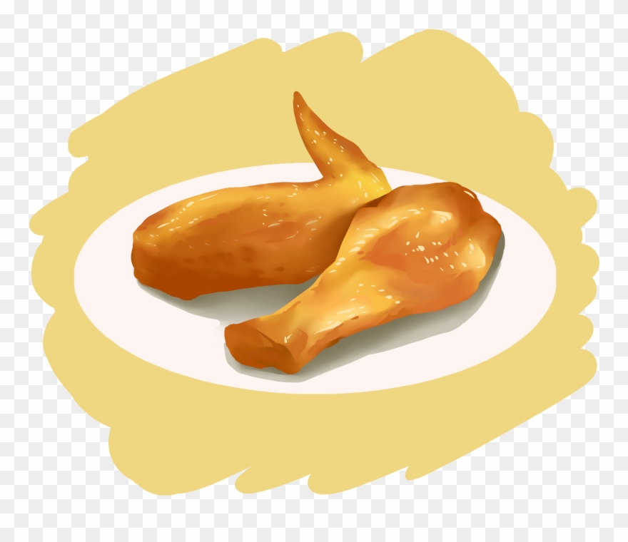 Orleans Grilled Wings Chicken Plates Orange Png And - Orange Clipart
