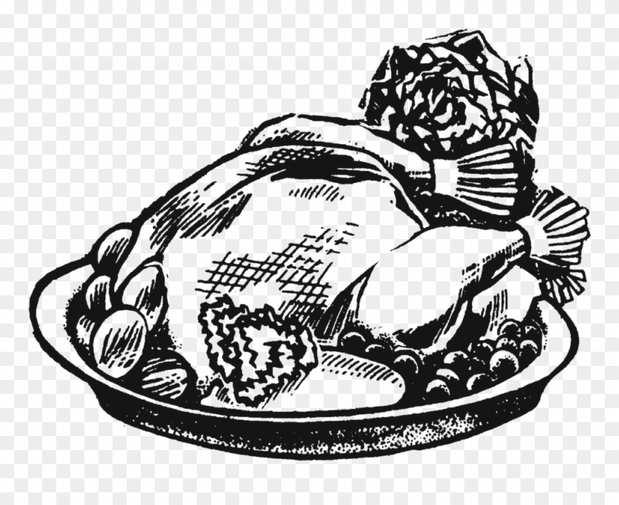 Roasted Chicken Drwaing Png , Png Download - Roasted Chicken Drawing Png Clipart
