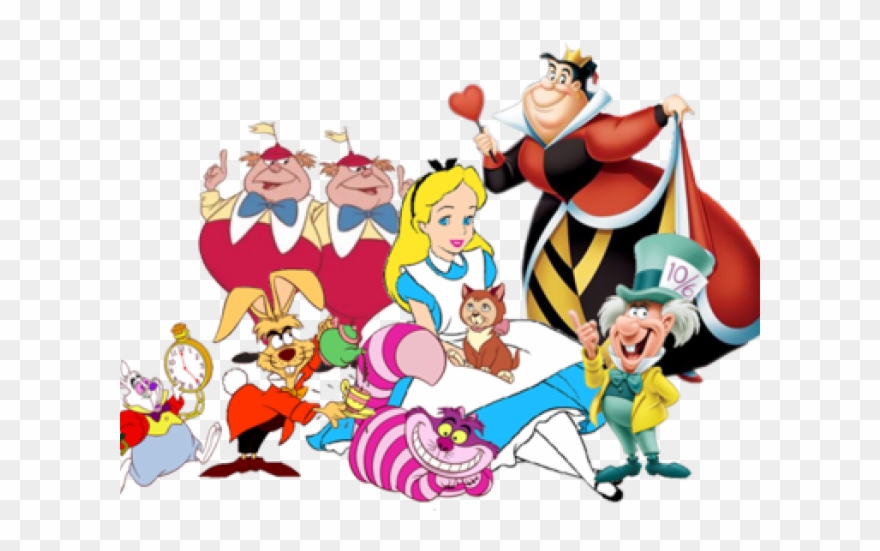 Tea Party Clipart Transparent - Alice In Wonderland Characters Transparent - Png Download