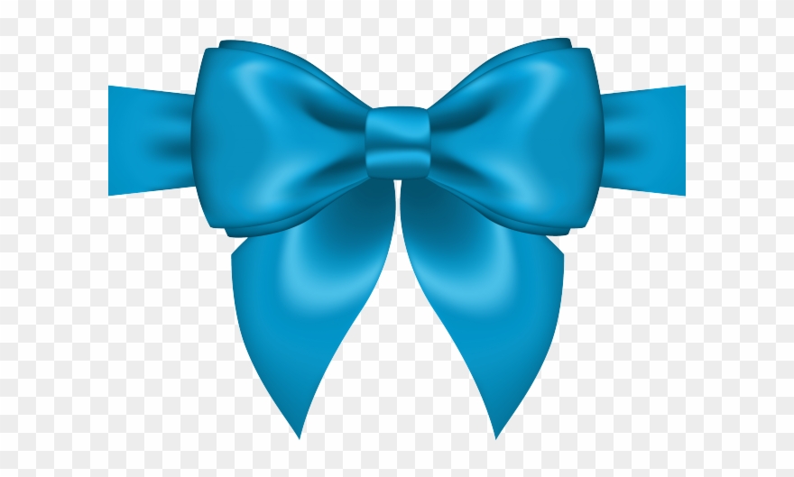 Bow Tie Clipart Aqua - Transparent Christmas Clip Art - Png Download