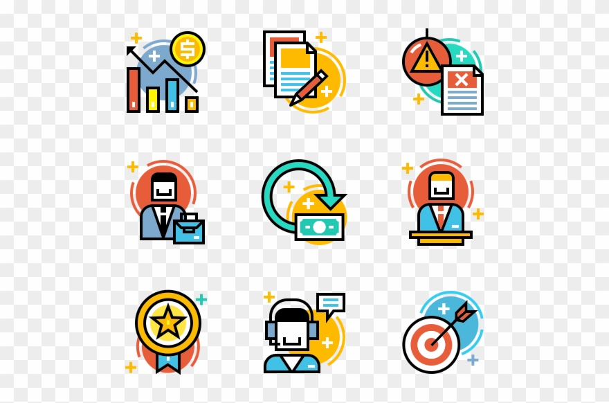 Entrepreneur Line Color - Design Process Icon Png Clipart