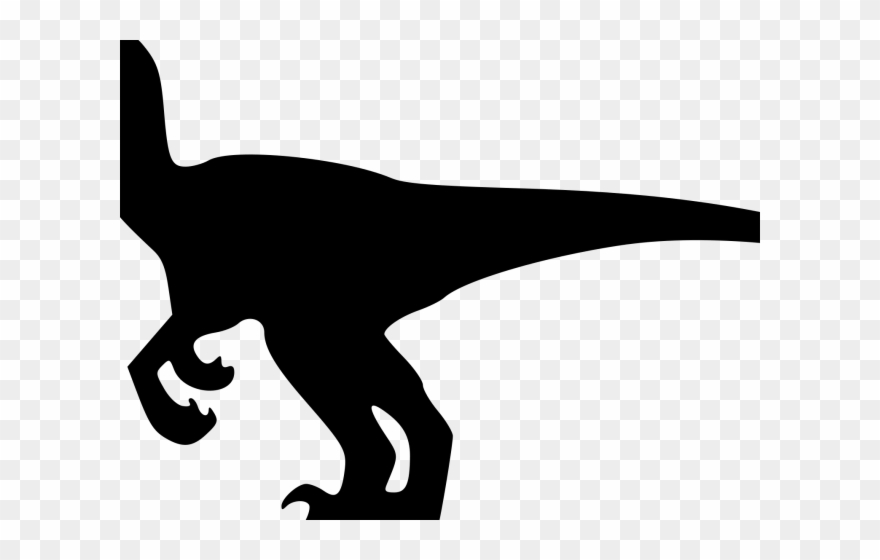 Velociraptor Clipart Dinosaur Silhouette - Lesothosaurus - Png Download