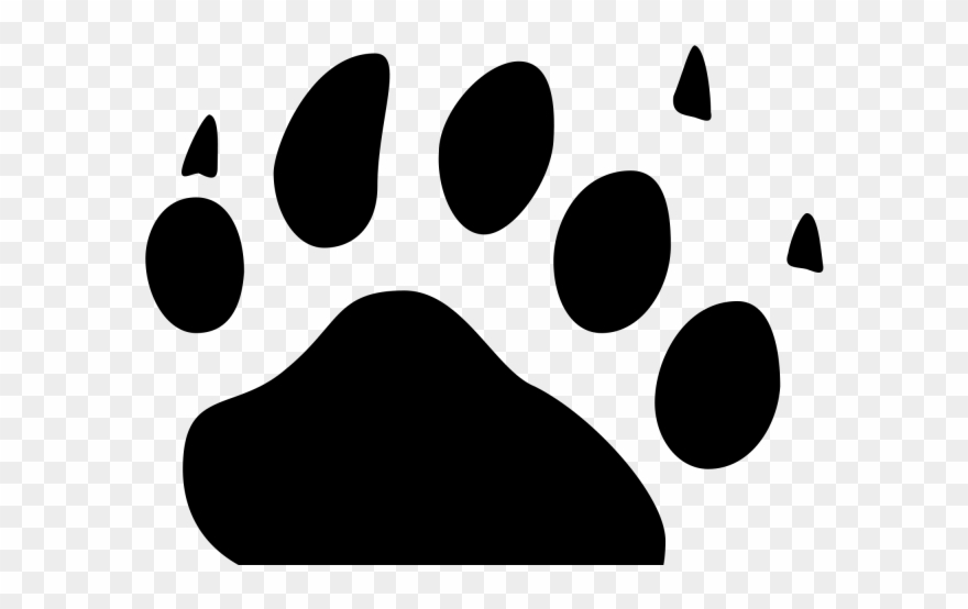 Claw Clipart Bear Footprint - Bear Icon - Png Download