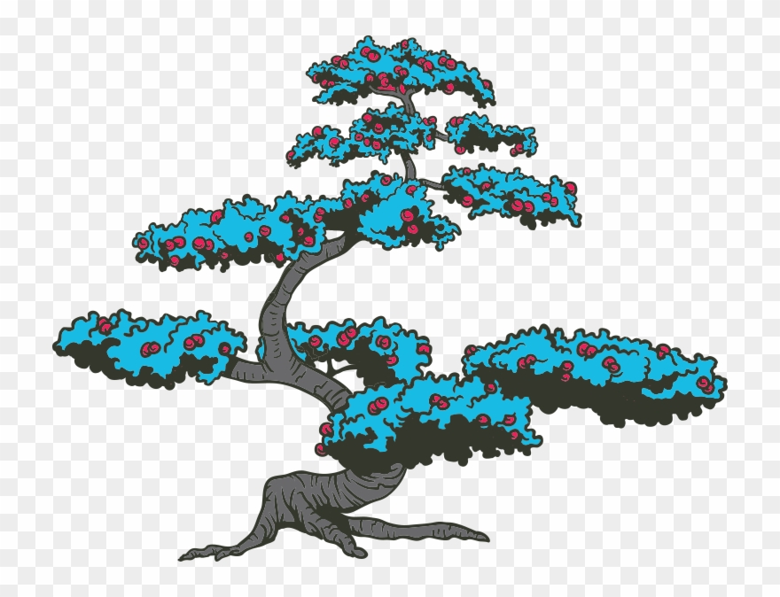 Arbol - Bonsai Vector Clipart