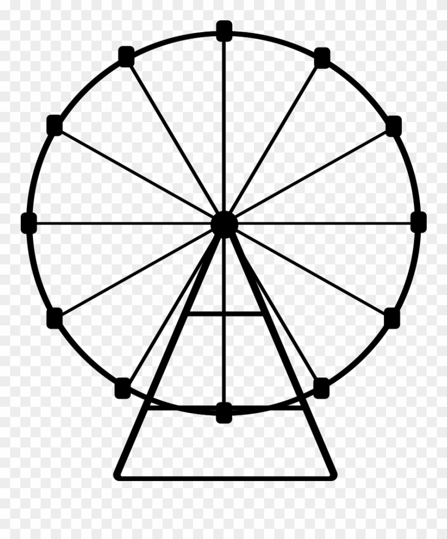 Ferris Wheel Svg Png Icon Free Download - Ferris Wheel Png Clipart