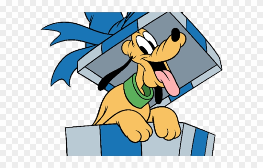 Beast Clipart Disney - Disney Character With Present - Png Download