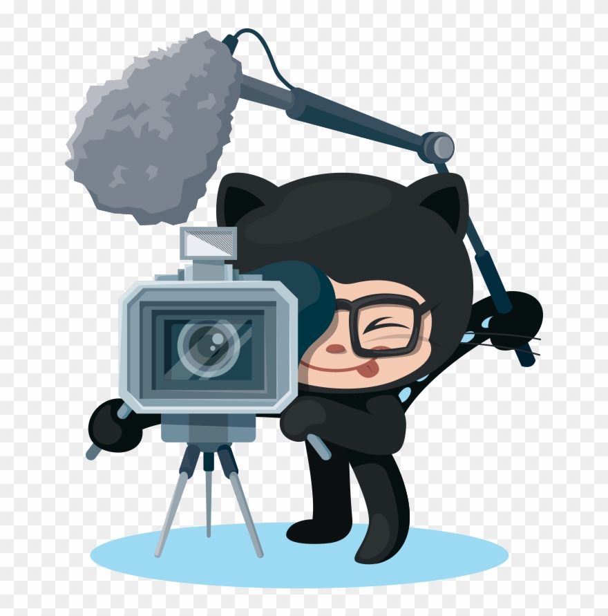 The Filmtocat - Github Sticker Art Clipart