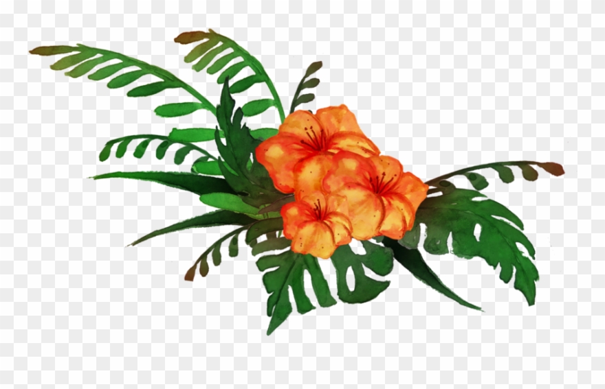 Tropical Clipart - Transparent Tropical Clip Art - Png Download