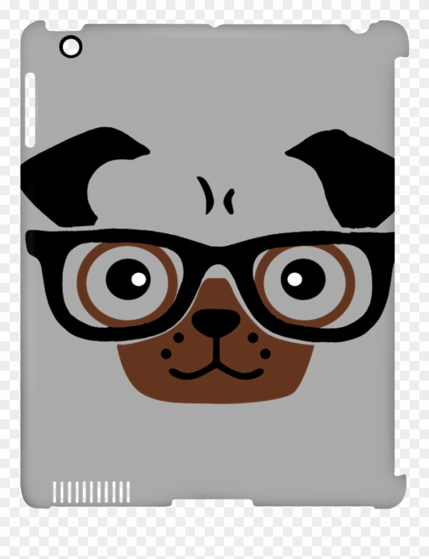 Ipad Clip Case - Pug - Png Download