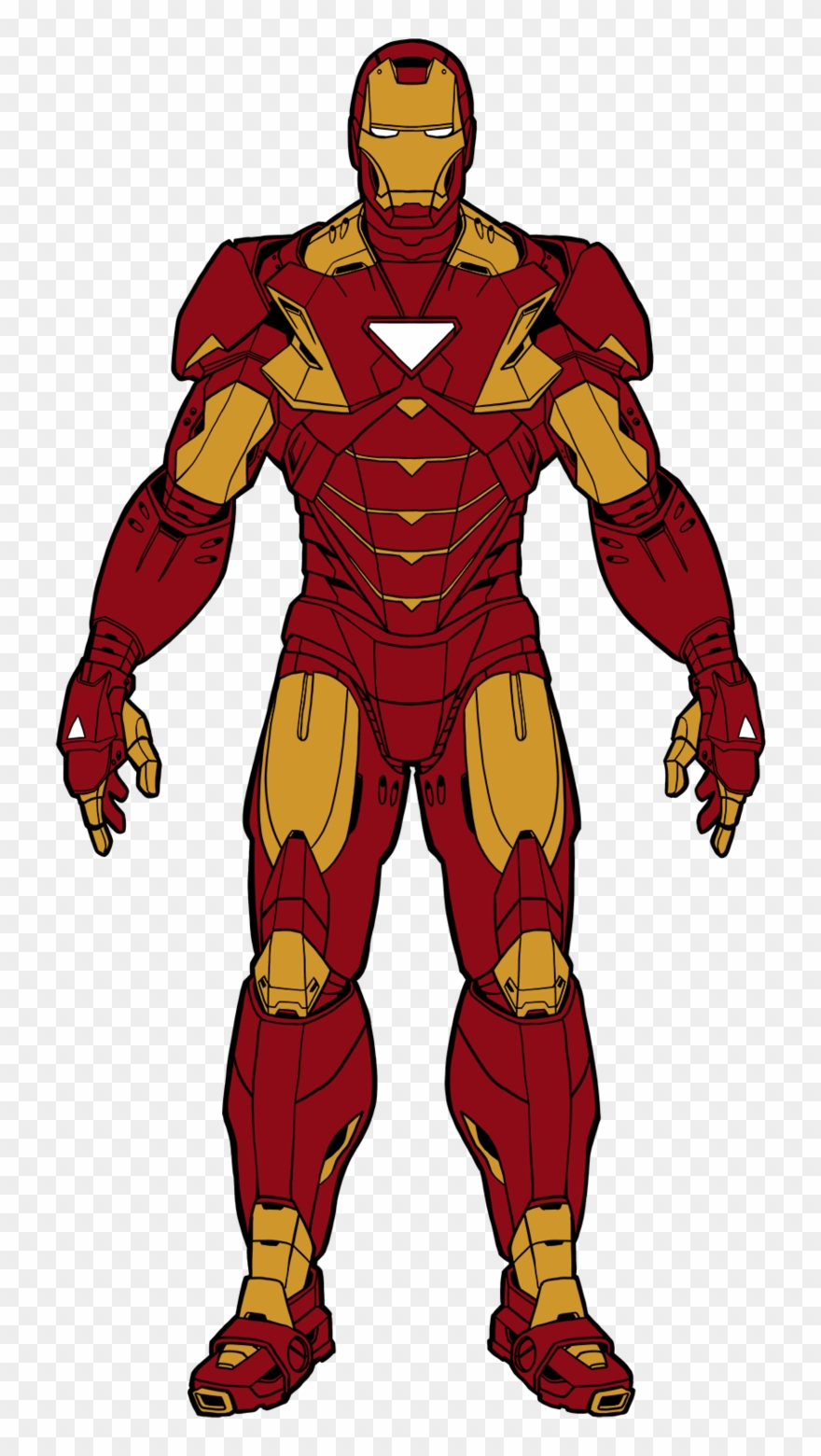 Collection Of Iron Man Body Drawing - Full Body Iron Man Drawings Clipart