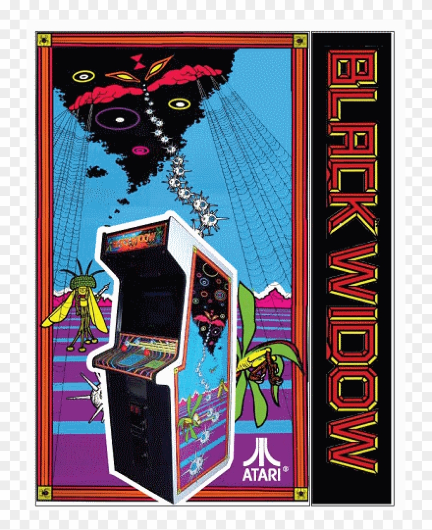 Black Widow High Score Save Kit - Black Widow Arcade Machine Clipart