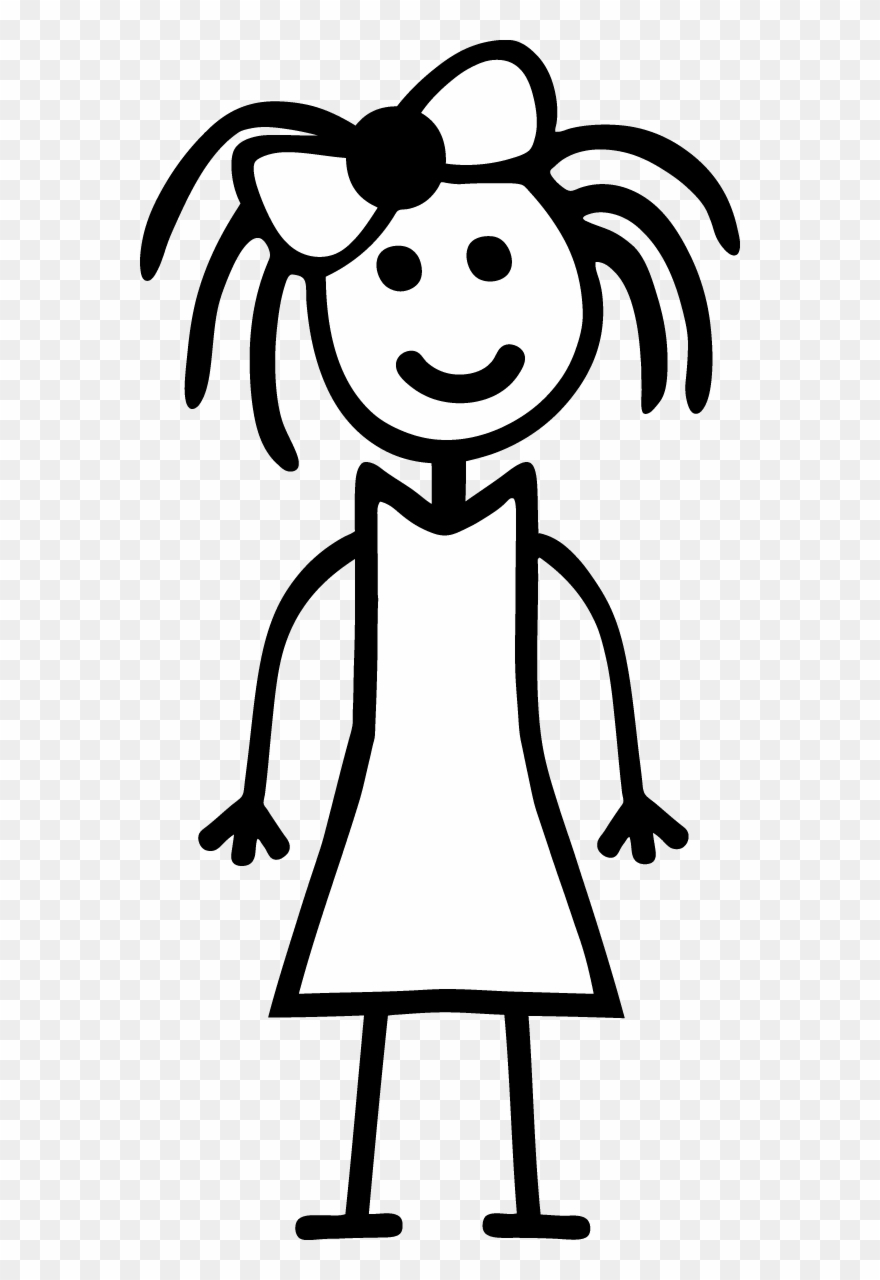 Clipart Of Logic, Stanford And Weblogs - Stick Figure Girl Png Transparent Png