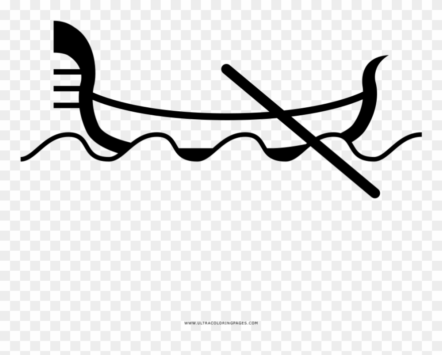 Gondola Coloring Page Clipart