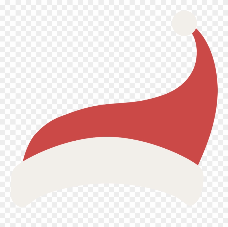 This Is A Sticker Of Santas Hat - Illustration Clipart