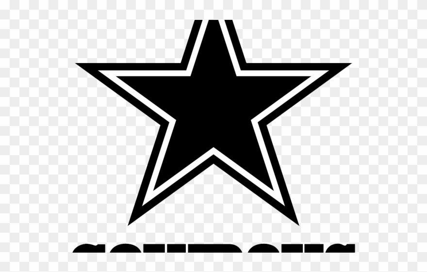 Drawn Stare Dallas Cowboys - Dallas Cowboys Logo Small Clipart