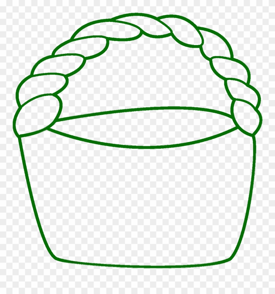 Printable Basket Clipart Black And White - Png Download