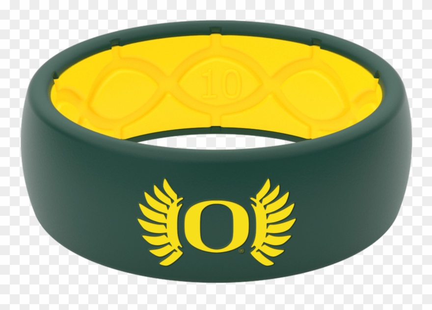 Oregon Silicone Wedding Ring Lifetime Warranty Groove - Oregon Ducks Football Clipart