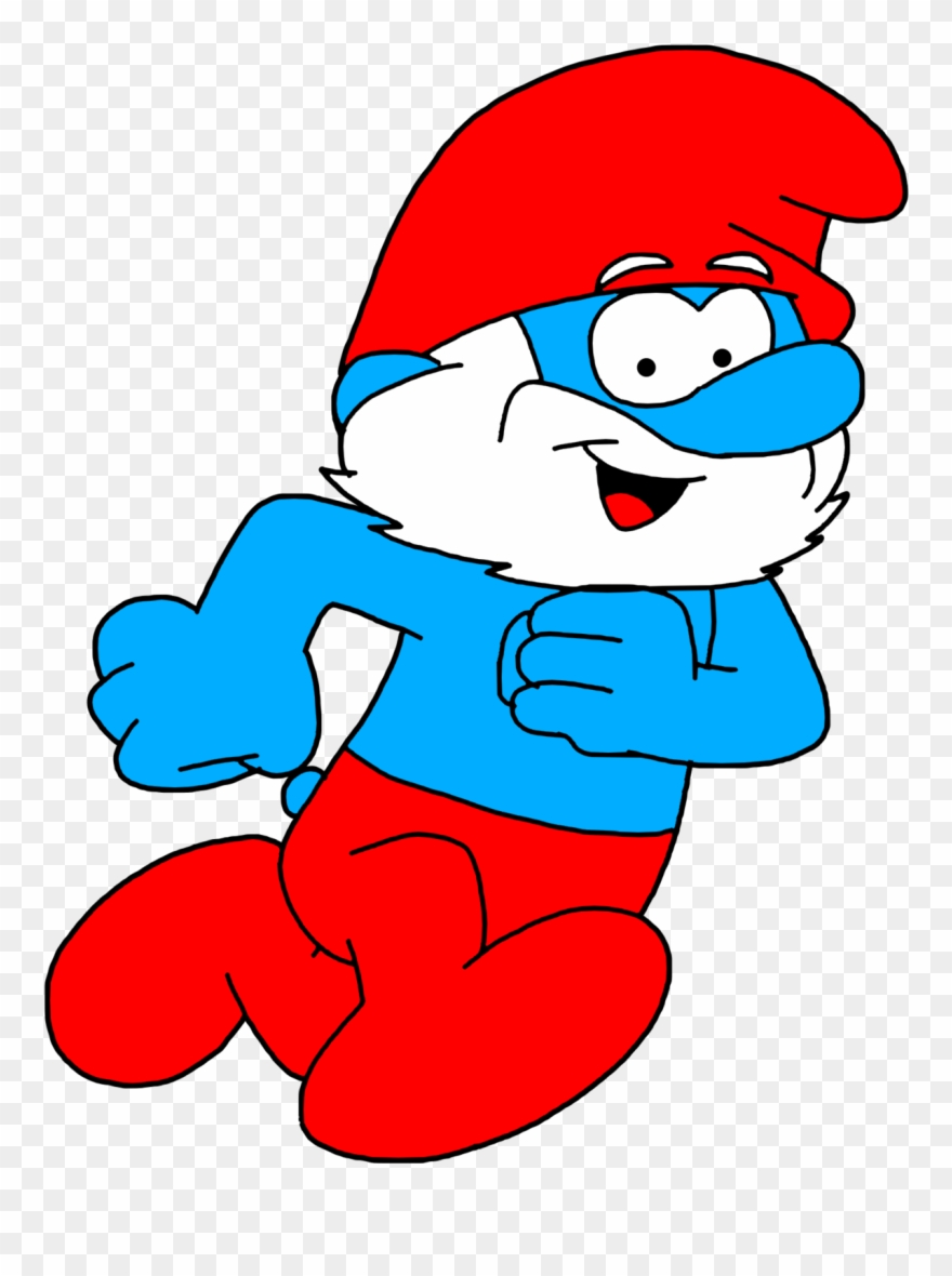 Smurfs Clipart Transparent - Papa Smurf Deviantart - Png Download