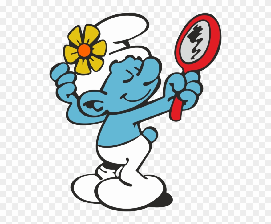 Vanity Smurf Clipart