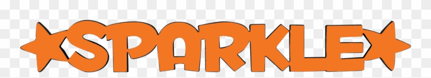 Sparkle Tiny Word - Orange Clipart