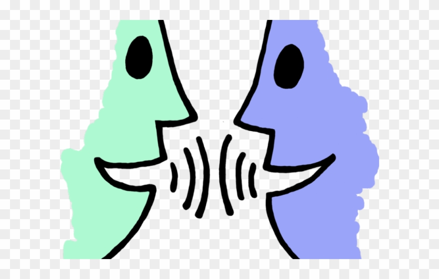 Silence Clipart Silent Letter - People Talking Clipart Png Transparent Png