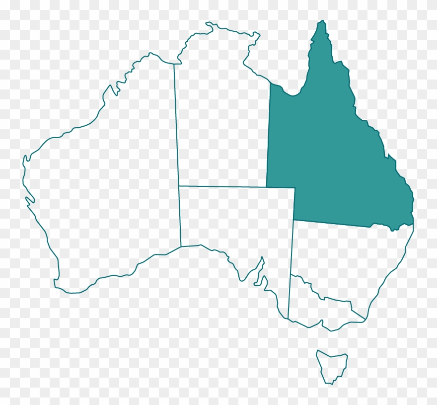 Available In Qld Only - Queensland Map Png Clipart