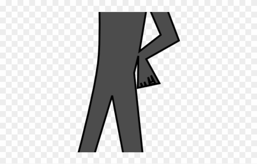 People Silhouette Clipart Tall Man - Png Download