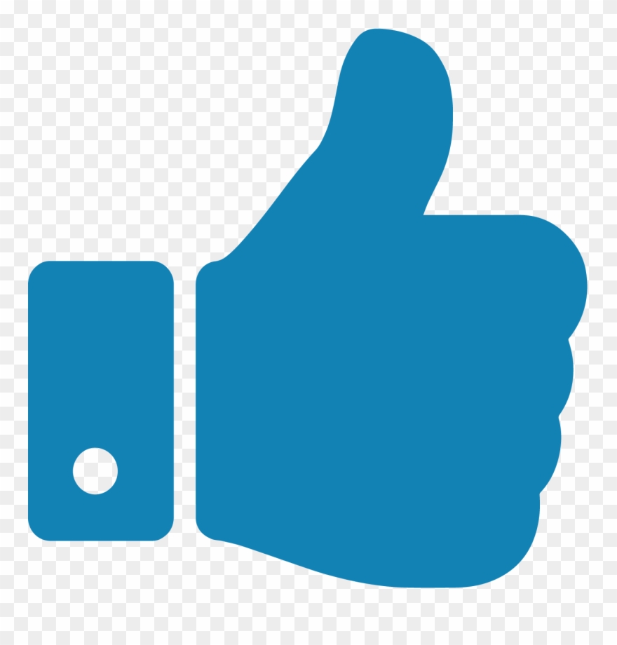 Locally Based - Blue Thumbs Up Png Clipart
