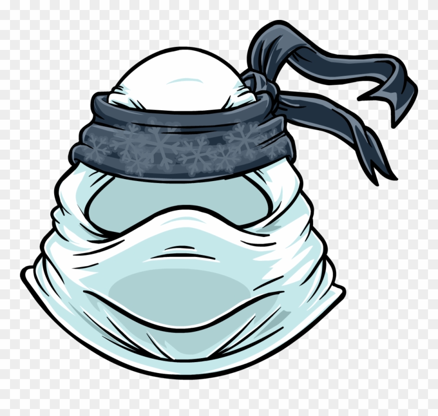 Icy Mask - Club Penguin Card Jitsu Nieve Clipart