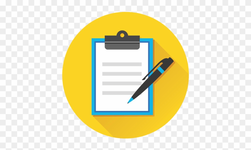 Content Marketing Agency - Questionnaire Yellow Clipart