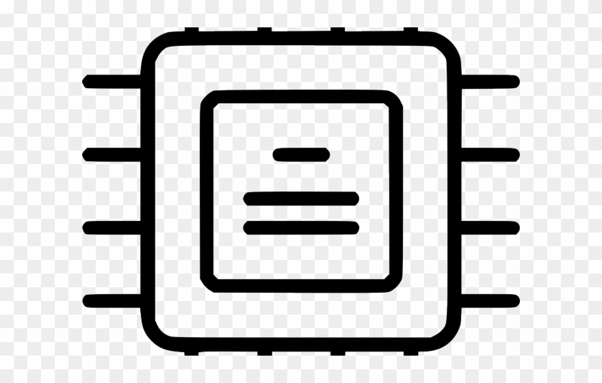 Cpu Clipart Hardware - Integrated Circuit - Png Download