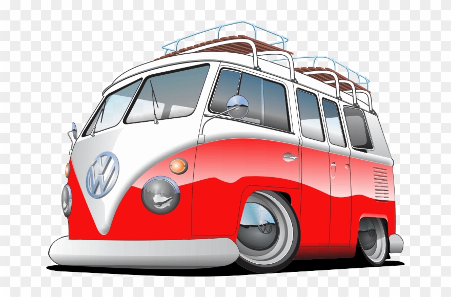 Split Window Vw Bus - Samba Clipart