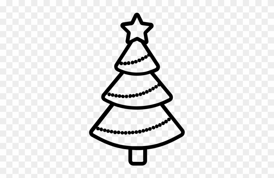Christmas Tree Rubber Stamp - Want Easy To Draw Christmas Tree Clipart