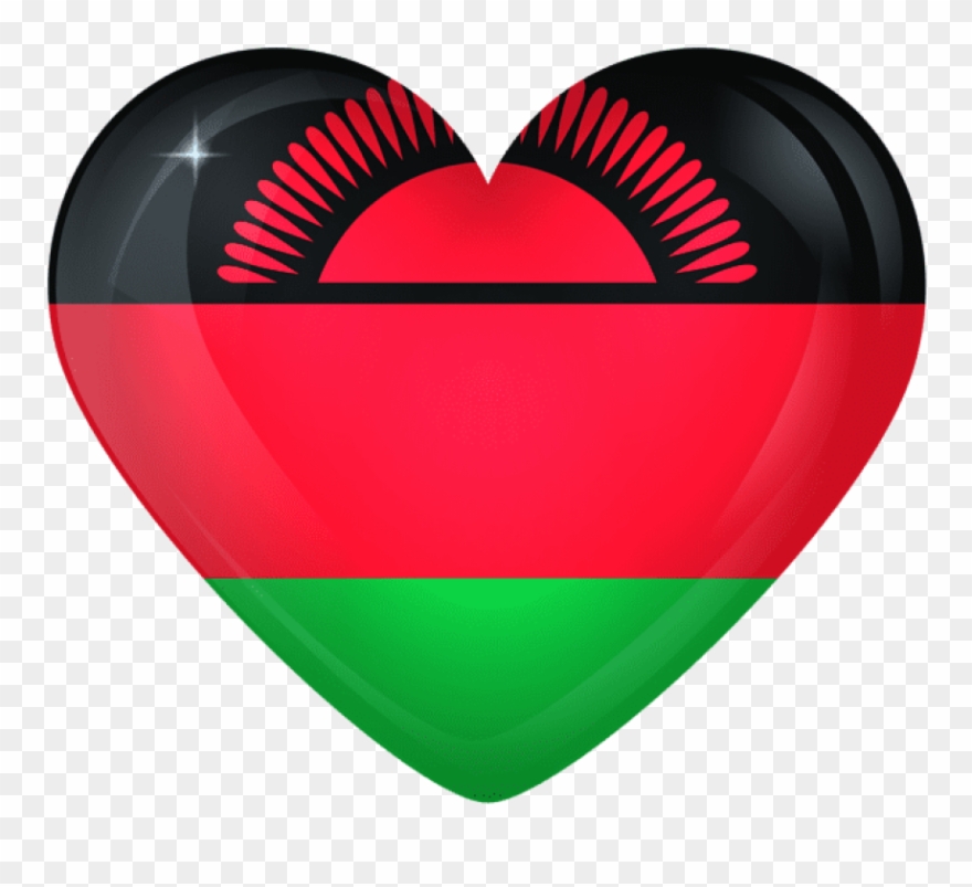 Download Malawi Large Heart Flag Clipart Png Photo - Malawi National Flag Transparent Png