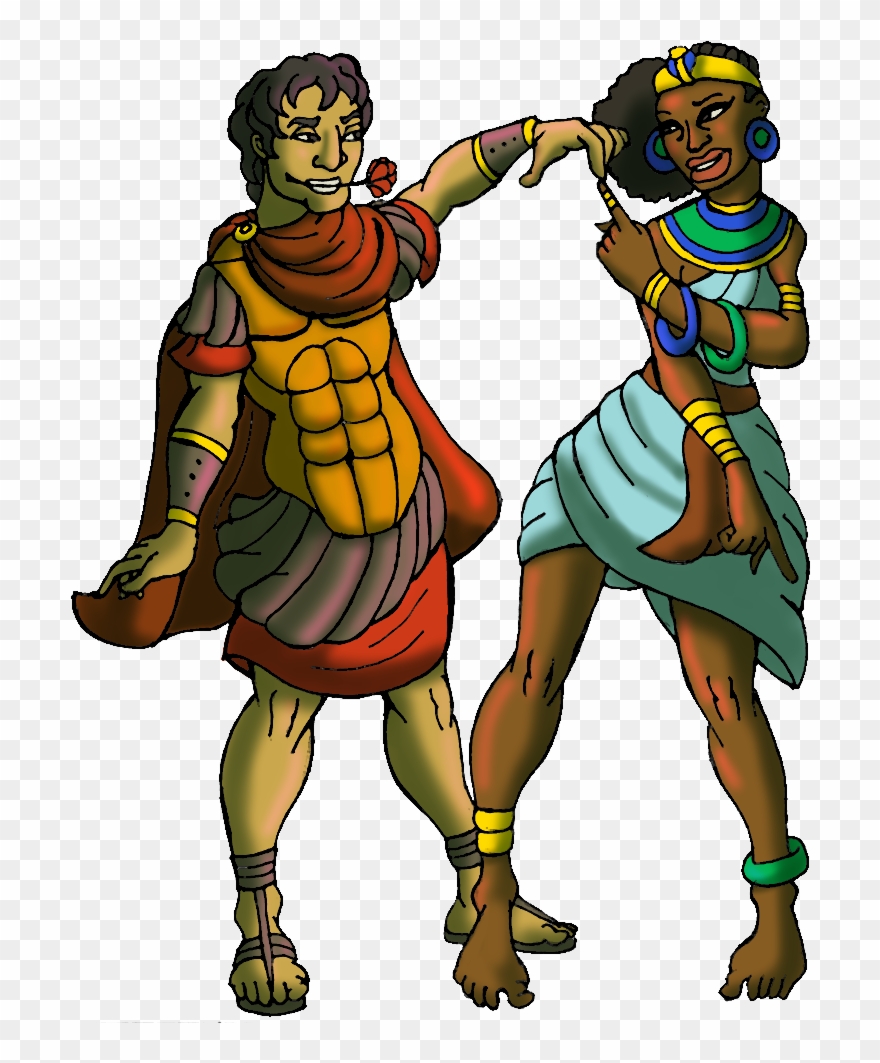 Delicia - Antony And Cleopatra Cartoon Clipart