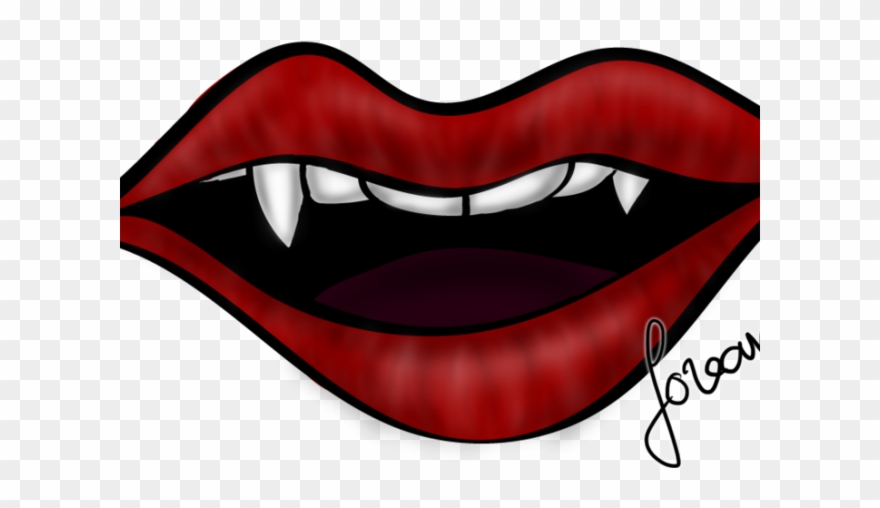 Lips Clipart Vampire - Png Download