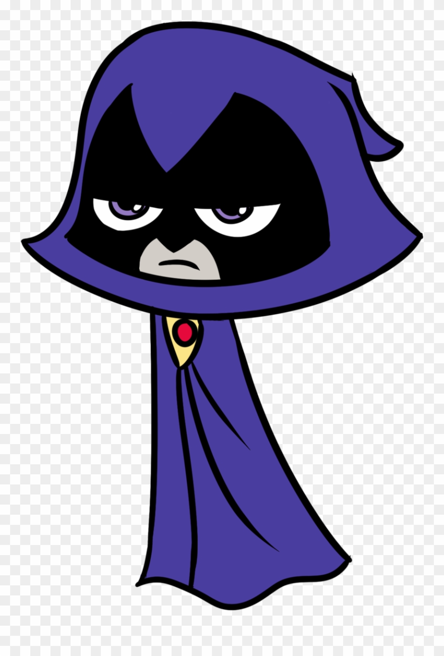 Raven Teen Titans Go No Hood - Teen Titans Go Raven Png Clipart