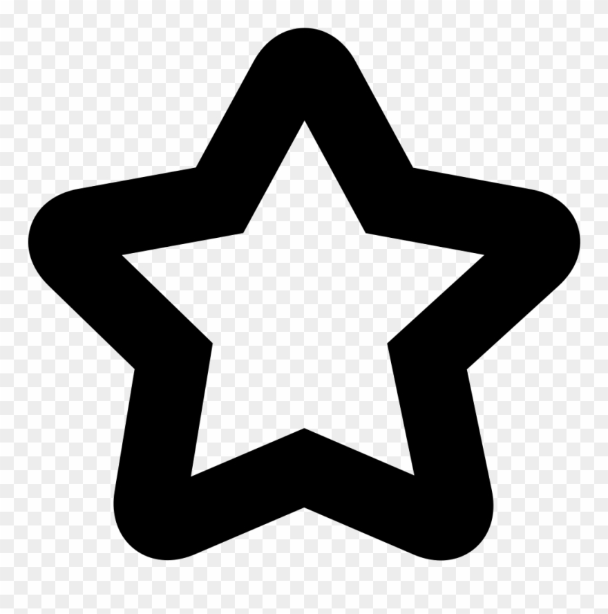 Star Empty Shape Comments - Empty Star Icon Clipart