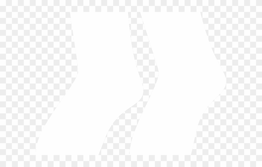 Socks Clipart Silhouette - Silhouette - Png Download