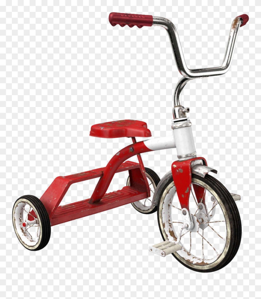 Dirty Vintage Tricycle Png Image - Tricycle Clipart