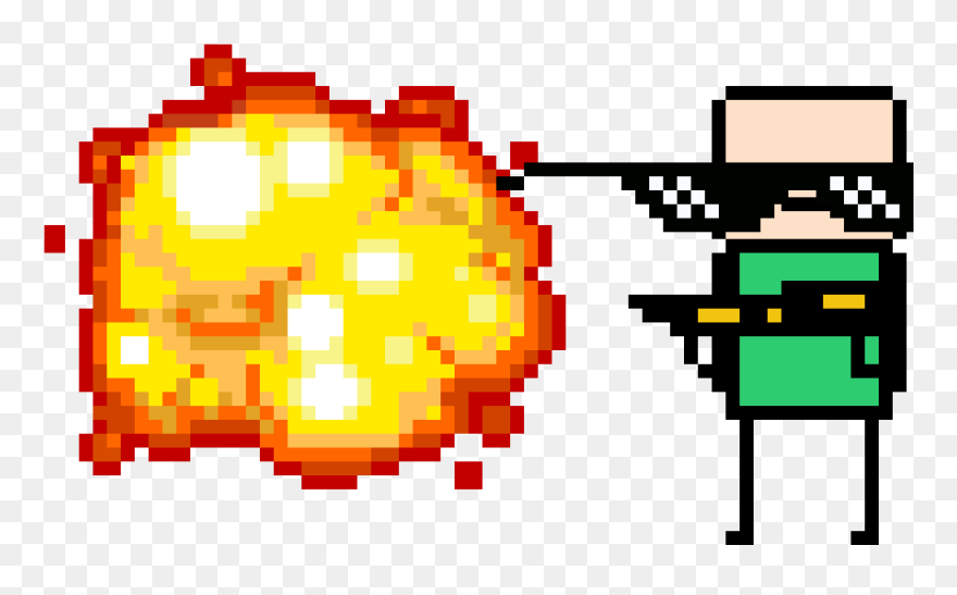 Flamethrower Due Mlg - Pixel Art Nyan Cats Clipart