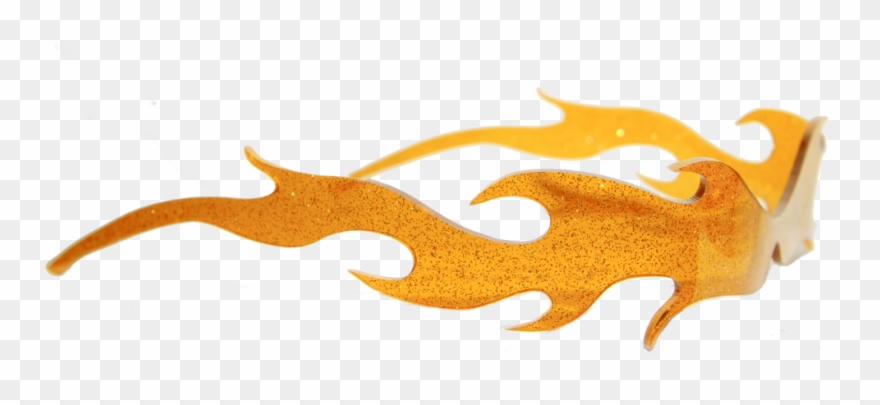 Orange Flamethrower - Planet I Flamethrower Glasses Clipart