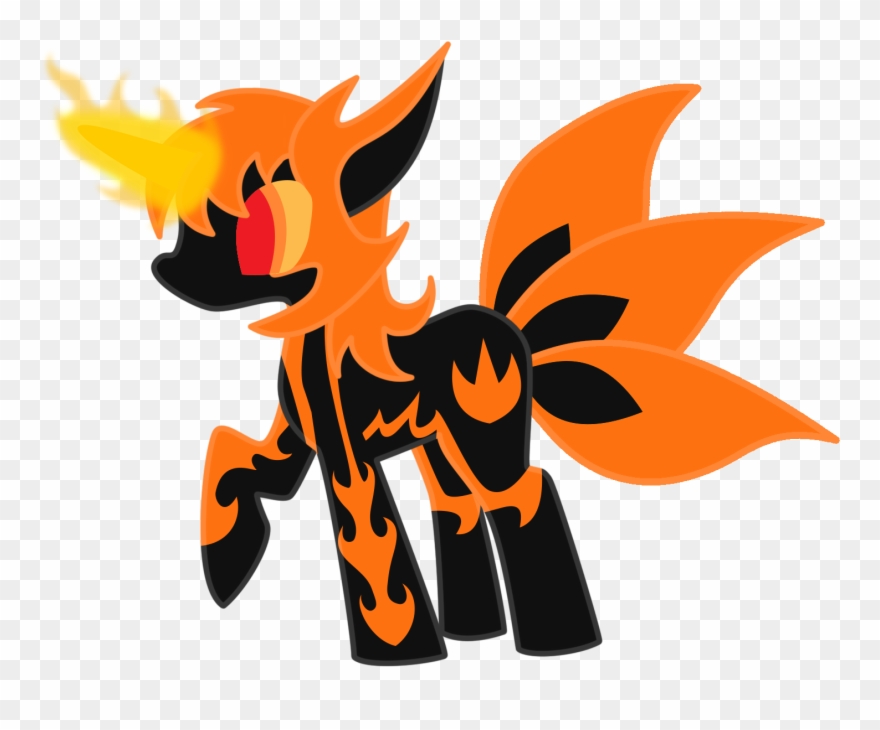 She Has Fire Powers, And Her Horn Combines The Functions - Cartoon Clipart