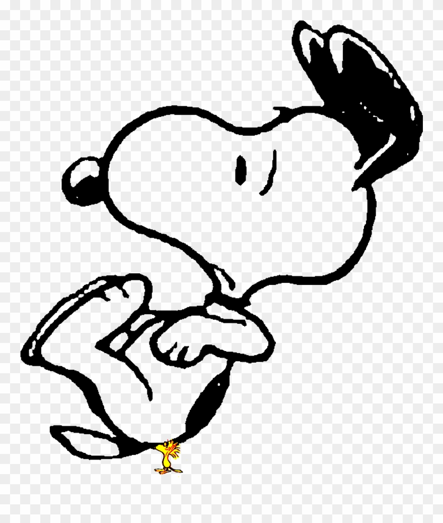 Devagar, Woodstock, Ou Senão Cairei Em Cima De Você - Line Art Clipart