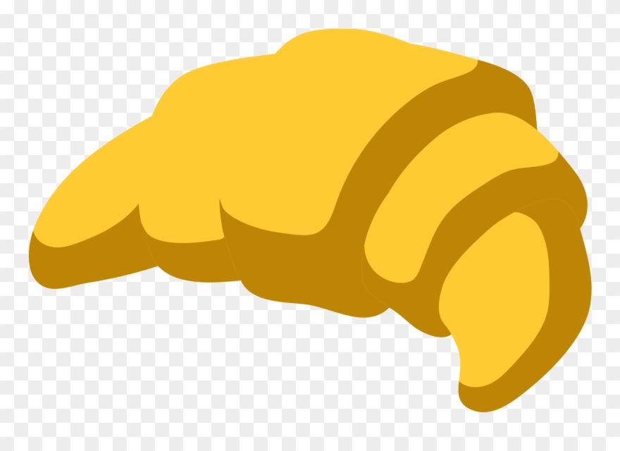 Open - Croissant Emoji Google Clipart