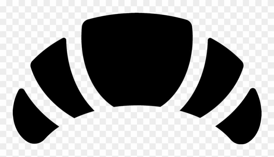 Croissant Rubber Stamp Clipart