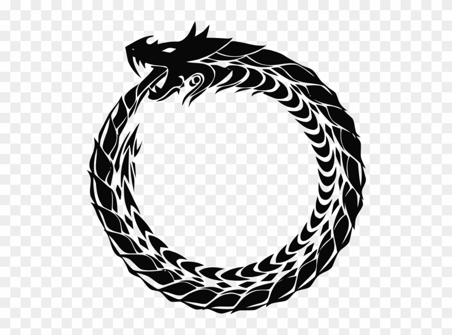 Against Living Recursively - Ouroboros Symbol Clipart